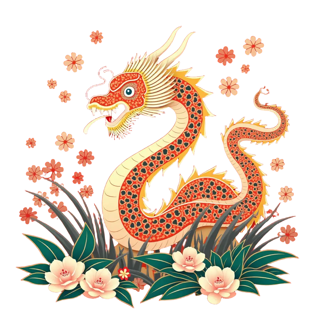 Oriental Dragon in Bloom